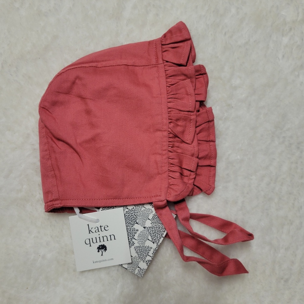 Kate Quinn Ruffle Bonnet 0-3M
